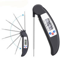 Termómetro Digital Plegable Para Barbecue Y Cocina Resistente Al Polvo Medidor De Temperatura De Alimentos Y Aceite Para Hornear Pasteles Y Carne - details 3
