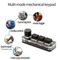 Teclado Mecánico USB Para Gamer 3Keys Macro Personalizable RGB Mini Teclado Para Photoshop Programación De Teclas Estilo Estándar Con Switch OUTEMU - details 2