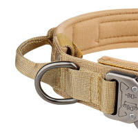 Collar Táctico Para Perros De Medio Y Gran Tamaño Con Hebilla De Metal Y Nylon Transpirable Para Entrenamiento Al Aire Libre - details 3