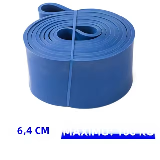 Banda De Resistencia De Látex Fuerte Elástica Para Ejercicios De Fuerza Y Pilates Equipo De Gimnasio Y Fitness Para Entrenamiento Completo De Brazos Y Piernas Unisex - 1