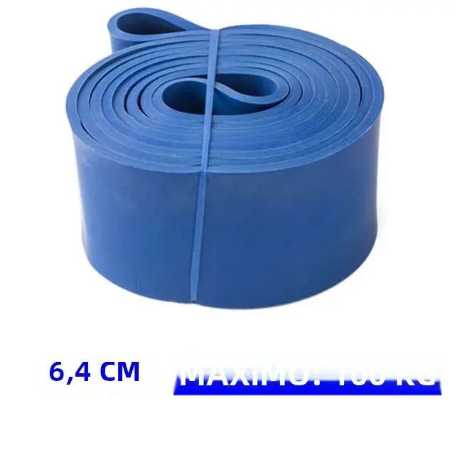 Banda De Resistencia De Látex Fuerte Elástica Para Ejercicios De Fuerza Y Pilates Equipo De Gimnasio Y Fitness Para Entrenamiento Completo De Brazos Y Piernas Unisex - 1