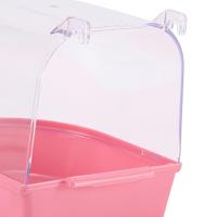 Baño De Pájaro Casa De Baño Para Periquitos Loros Cacatúas Accesorios De Jaula Para Pájaros Budgerigar Lovebirds Baño De Metal Para Pájaros Pequeños - details 4
