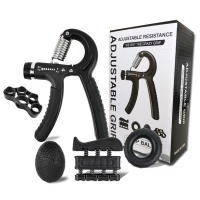 Juego De Ejercitadores De Mano Ajustable Para Gimnasio Y Fitness Entrenamiento De Fuerza En Dedos Y Antebrazo Recuperación Muscular Gripper Exerciser Trainer Balón Descompresión Unisex - details 2