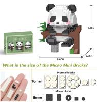 Mini Bloques De Construcción Creativos En Forma De Panda Micro Modelo Diamante Animal Juguetes Para Niños Y Niñas Construcción Ciudadana DIY Regalo Educativo - details 12