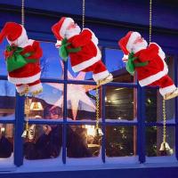Juguete Musical De Santa Claus Electrónica Subiendo Escalera Para Árbol De Navidad Decoración Para El Hogar Regalos Para Niños Y Niñas - details 0