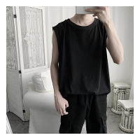 Camiseta De Hombre Sin Mangas De Color Sólido Casual Con Cuello Redondo Absorbente De Sudor Para Deporte En Verano - details 28