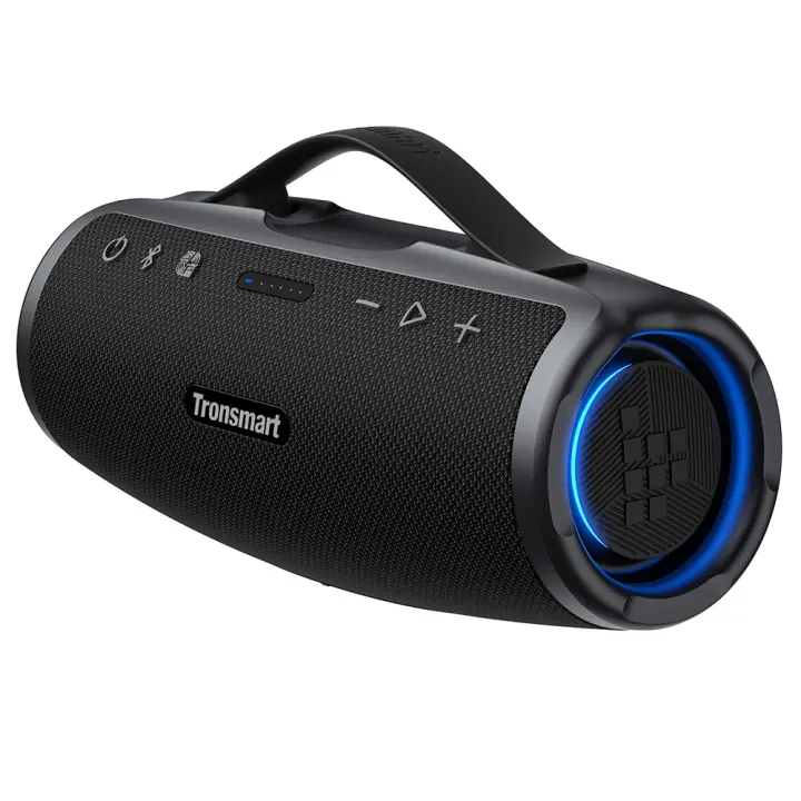 Altavoz Inalámbrico Portátil 50W Tronsmart Mirtune S100, Potencia de Sonido Máxima 60W, 20 Horas de Reproducción, Impermeable IPX7, Bluetooth 5.3, Ecualización Personalizable, Asa Retráctil, Ideal para Música en Fiestas al Aire Libre - 1