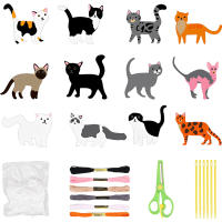 Kit De Costura De Piel De Manta Para Niños 8 Piezas Set De Manualidades DIY Animales Divertidos Con Instrucciones Para Niños De 3 a 12 Años - details 2