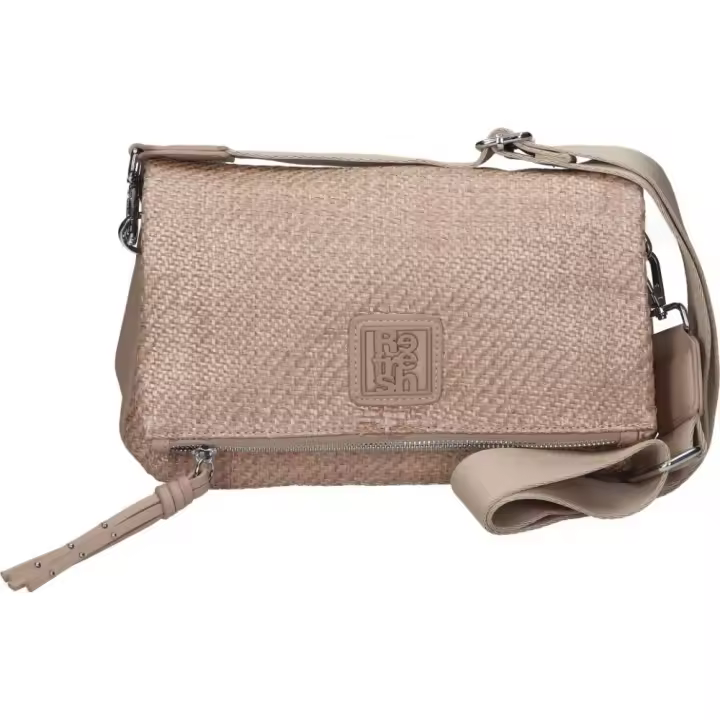 REFRESH | Bolso Bandolera Refresh para Mujer – Bolso Cruzado en Color Taupe con Detalles – Cierre de Cremallera – Con Bandolera – Varios Compartimentos – Espacioso – Modelo 183285 - 1