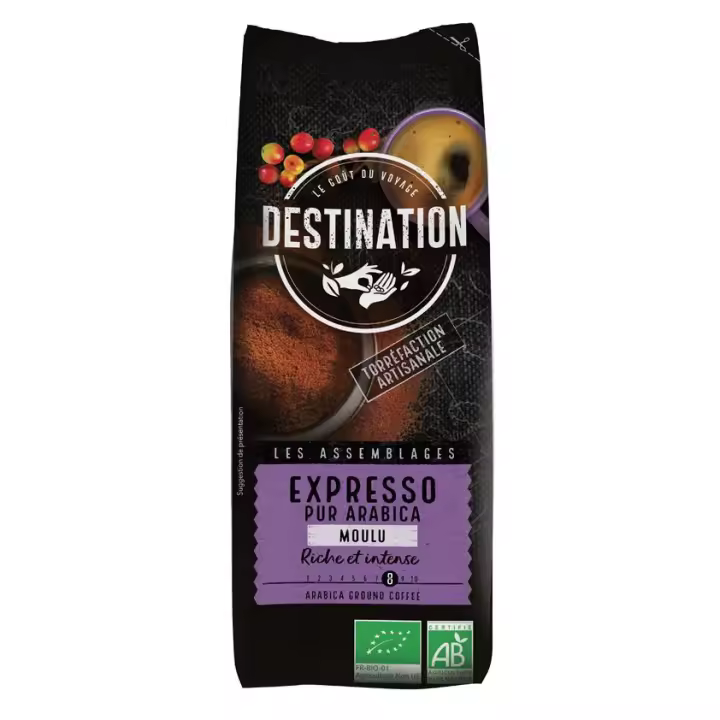 Destination Cafe Molido Expresso Arabica Bio 250G - 1