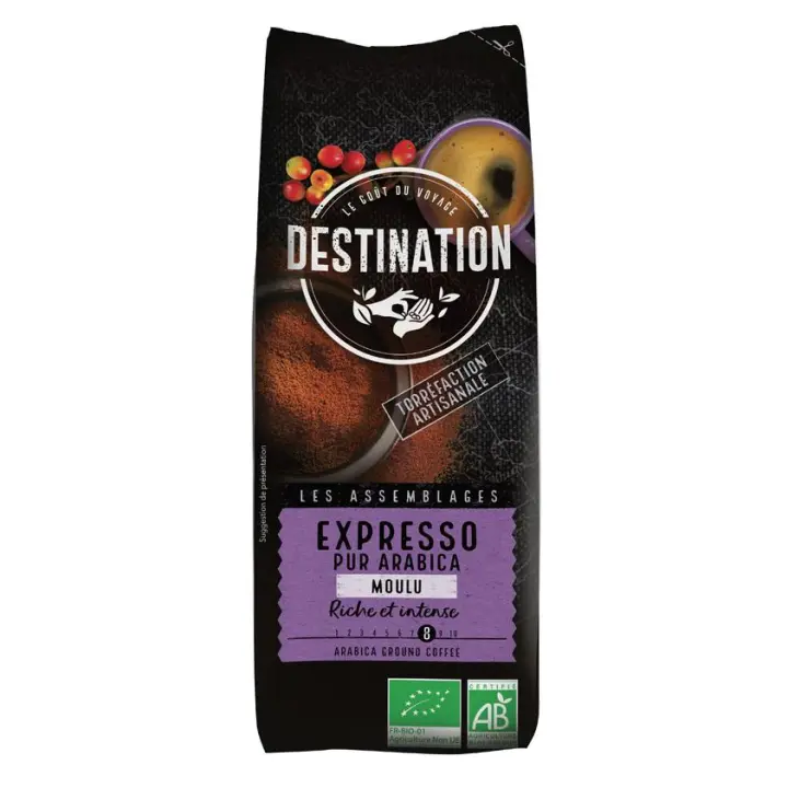 Destination Cafe Molido Expresso Arabica Bio 250G - 1