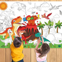 Libro De Colores Grande 110x80cm Con Dinosaurios Para Niños Mesa De Colorear Para Fiestas De Cumpleaños Suministros Y Favoritos - details 1