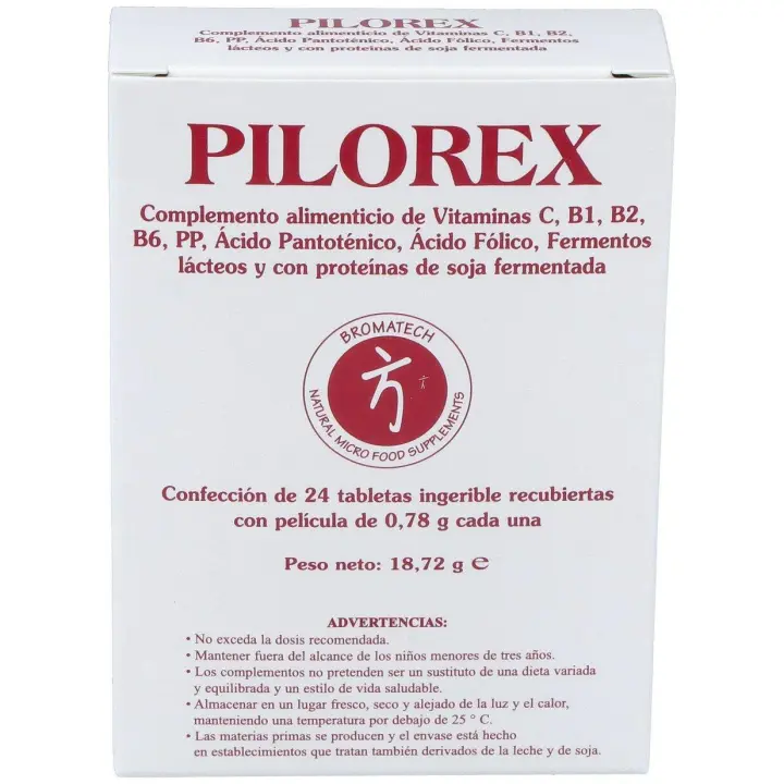 Bromatech Pilorex 24 Tabletas - 1