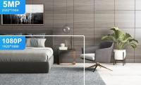 Cámara IP WiFi PEGATAH 5MP Con Detección De Humanos Y Zoom Digital 10x Batería Integrada Vigilancia De Seguridad Doméstica PTZ HD Monitoreo Del Bebé - details 5