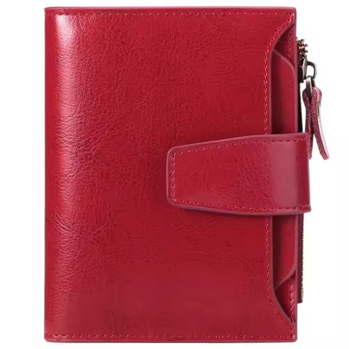 Cartera pequeña para mujer, tarjeta de bloqueo, cartera, regalos originales para mujer - 1