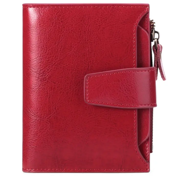 Cartera pequeña para mujer, tarjeta de bloqueo, cartera, regalos originales para mujer - 1