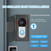 Adaptador De Montaje Para Campana De Puerta Con Cámara Anti-Robo Fácil Instalación Sin Taladro Compatible Con Blink Video Doorbell 2021/Ring - details 1