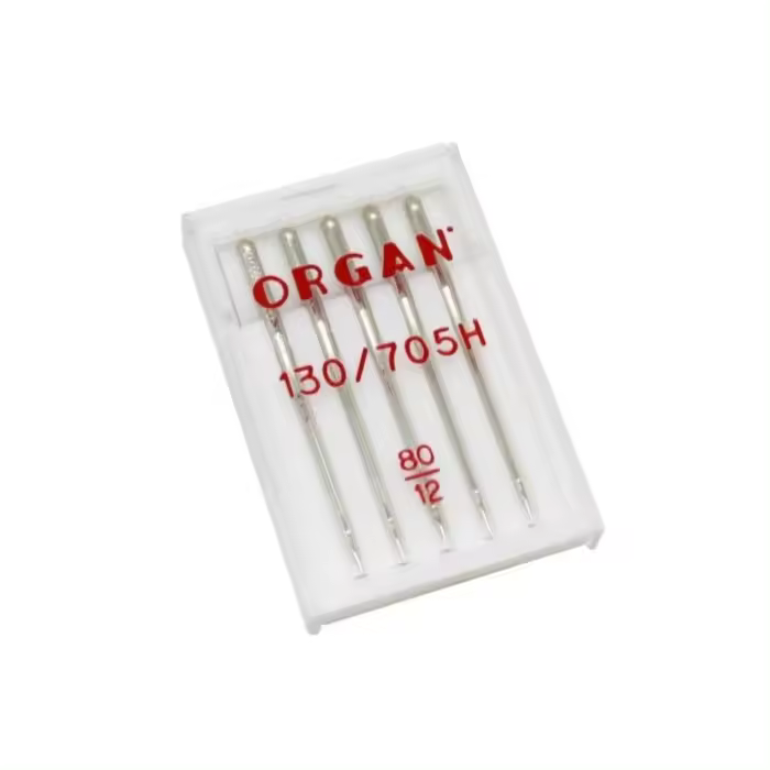 Estuche 5 Agujas Universales marca Organ para Máquinas de Coser nº 80/12 Géneros Finos - 1