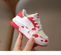Zapatos Casuales Para Niños Y Niñas En PU Cuero Rojos Con Patrón De Puntos Cómodos Y Transpirables Zapatos De Camina Para Estudiantes Tallas Menores Verificación De Talla Sugerida - details 15