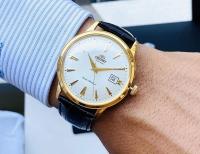 ​reloj automático hombre Orient Bambino TAC00003W 40mm 30m WR correa de cuero - details 5