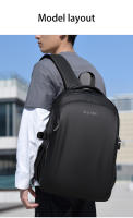 Mochila Para Hombre Impermeable De Gran Capacidad Estilo Casual Con Compartimento Para Computadora Mochila De Viaje Negocios Y Estudiante - details 14