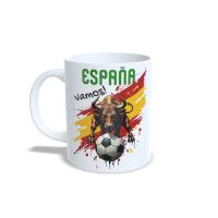 Taza Mundial 2026 España Cerámica 350 ml | Fan Fútbol Selección Española | Regalo Aficionados. Conecta+y+compra - details 1