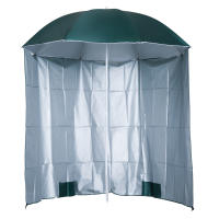 Outsunny Sombrilla de Playa con Panel Lateral Ø220x220 cm Parasol para Terraza con Apertura Manual 8 Varillas de Acero y Bolsa de Transporte para Jardín Piscina Verde - details 0