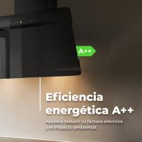 Campana Extractora CE42 60 cm de Ancho Decorativa EVVO, Potencia 800 m³/h, Táctil y Gestual, Filtro Aluminio y Carbón Activo - details 2