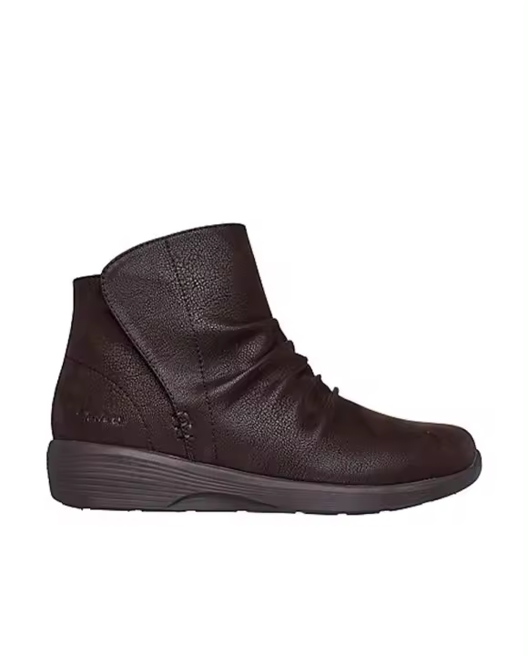 Skechers 167809_CHOC Botines de mujer chocolate en microcuero sintético 77989 - 1