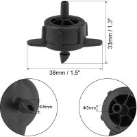 Emisores De Rociador De Compensación De Presión Ajustables 100/200 Pcs Para Riego Por Drip En Jardín Y Césped Microconectores Compensadores De Presión - details 2