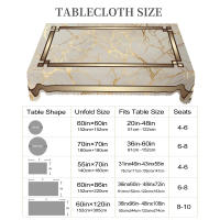 Mantel Redondo De Mármol Impreso 1 Pieza En 5 Tamaños Diferentes Mantel Para Cocina Y Comedor Resistente Al Agua Y a La Grasa Decoración De Jardín Para Uso Diario En Terraza Estilo Europeo - details 5