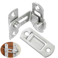 Cerradura De Pared De Acero Inoxidable Con Cerradura De Palanca 90 Grados Para Puerta Deslizante Barniz Wine Closet Cerradura De Ángulo Recto - details 3