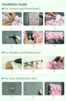 Pared De Flores Artificiales Rosa De Seda Para Decoración De Bodas Bebés Y Navidad Estilo De Hojas Verdes Y Rosas Tamaño Grande - details 38