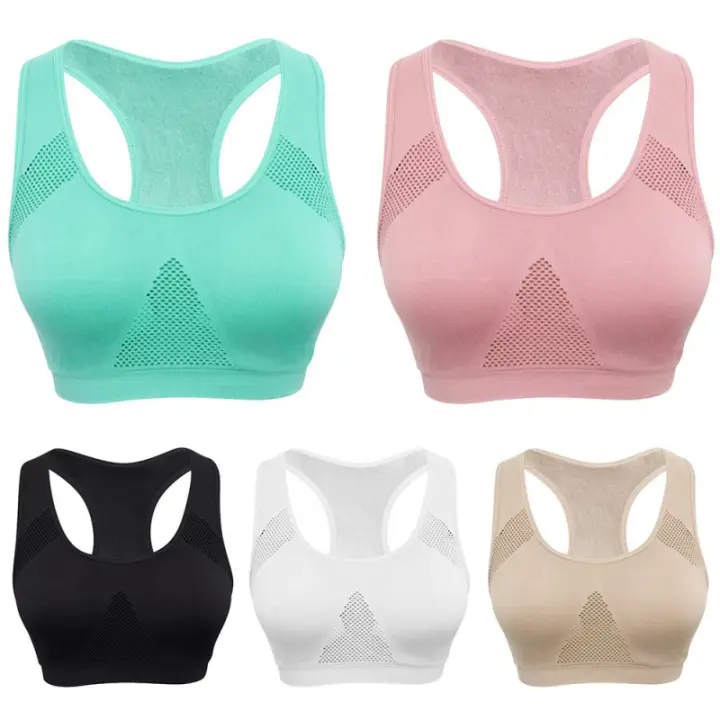 Sudadera Deportiva Para Mujer Absorbente Transpirable Con Almohadillas Shockproof Para Gimnasio Correr Fitness Yoga Sin Costuras Doble Capa Deporte Interior - 1
