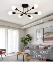 Lámpara Colgante Minimalista Nórdica LED Para Habitaciones Y Salones En Negro Y Oro Decoración De Iluminación De Alta Calidad - details 5