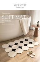 VIKAMA Alfombra De Baño Americano Antideslizante De Arcilla De Diatomeas Para Puerta De Toilette Absorbente Fácil De Manages - details 4