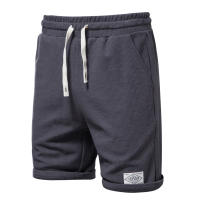 Novedad de verano, pantalones cortos de color liso, pantalones cortos deportivos y de ocio para hombre, pantalones cortos con lazo en la cintura elástica, ropa exterior de talla europea, pantalones de tres cuartos - details 5