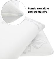 Almohada Viscoelástica Mercury Textil con Aloe Vera y Resistente a ácaros - Adaptación Personalizada - details 4