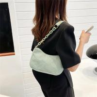 Bolso De Hombro De Corduroy Chic Con Cadena Underarm Bolso De Mano Sencillo Para Mujeres Con Cremallera Adecuado Para El Uso Diario - details 9