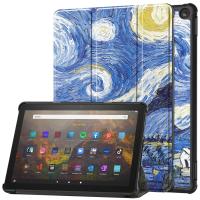 Funda De Cuero PU Para Amazon Kindle Fire HD 10 13ta Gen 2023 10.1 Pulgadas Trifold Soporte Protector Auto Despierta/Sueña - details 11