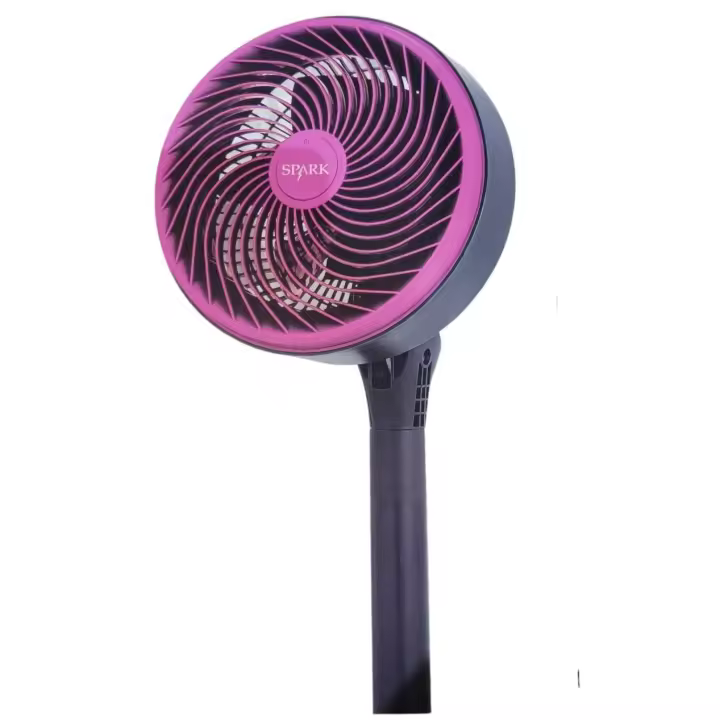 Ventilador de Pie Ultrarápido LoLek, Diámetro de 10", Potencia de 70W, Altura Ajustable 1.3 m, Base Anticaídas, 3 Velocidades, Gran Oscilación para Mejor Distribución del Aire, Silencioso y Compacto para Hogar, Oficina o Dormitorio - 1