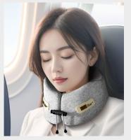 Almohada De Memoria Para El Cuello En Forma De U Almohada Suave De Viaje Con Masaje Para El Cuello Almohada De Cervical Para El Sueño En Avión Cuidado De La Salud De La Cama - details 8