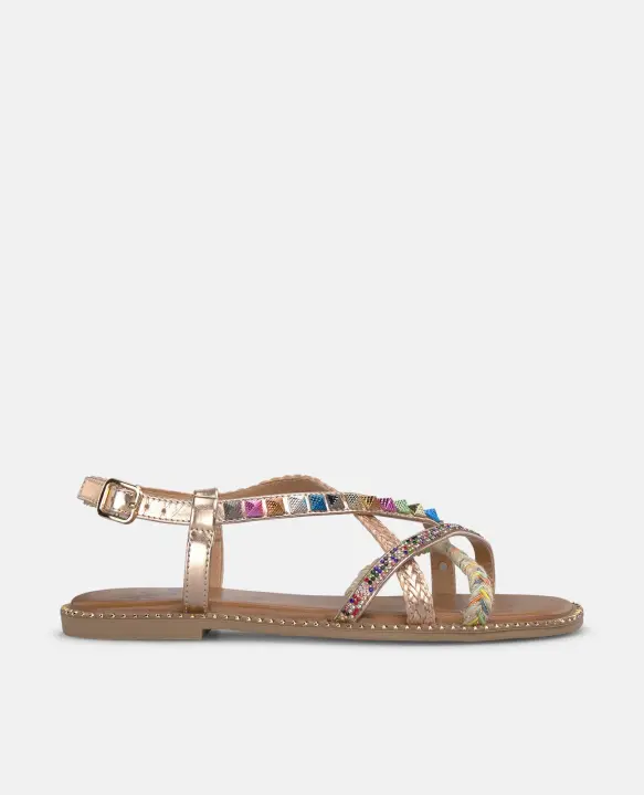 Alma Blue V25BLL117 Sandalias planas para mujer rosa en sintético 54867 - 1
