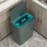 Basurero Automático Recargable 15/18L Con Sensor De Movimiento Silencioso Para Cocina Baño Dormitorio Ecológico De Plástico Rectangular - details 9