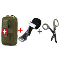 Kit De Primeros Auxilios Con Tourniquet Rescate Médico EDC Mochila Gasa Tijeras Molle Herramienta De Sobrevivencia Para Camping Y Senderismo - details 5