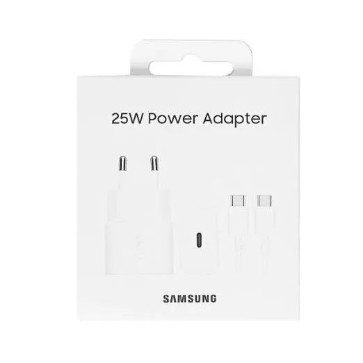 Cargador Samsung USB-C con enchufe + cable USB-C a USB-C / USB-A a USB-C – 25W / 45W / 35W+15W / 65W / 15W – 5 modelos Color Blaco y Negro
