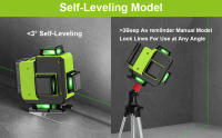 Nivel Láser Profesional LFINE 4D 16 Líneas 360° Horizontal Y Vertical Luz Verde Auto Nivelada Herramientas De Construcción - details 2