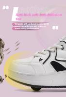 Zapatos De Caminar Con Cordones Y Transpirables Para Niñas 2024 Patinetas Deportivas Retráctiles Para Estudiantes Mujeres En Exteriores Material Superior De Cuero Suela TPR Tamaño True Fit Para Edad 7-13 - details 10