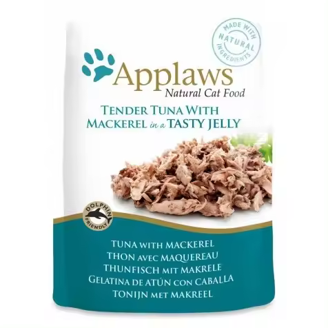 Applaws Sobre Gatos Adultos En Gelatina Filete De Atún Y Caballa - 16 X 70 Gr - 1