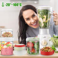 2Pcs Tazas De Desayuno Para Avena Cereal Yogur Ensalada Contenedor Jars Salsa Tupper Bento Almuerzo Caja De Comida Ecológico Resistente Al Desbordamiento - details 3